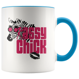 Sassy Chick Zebra Accent Ceramic Coffee Mug - Blue | Shop Sassy Chick