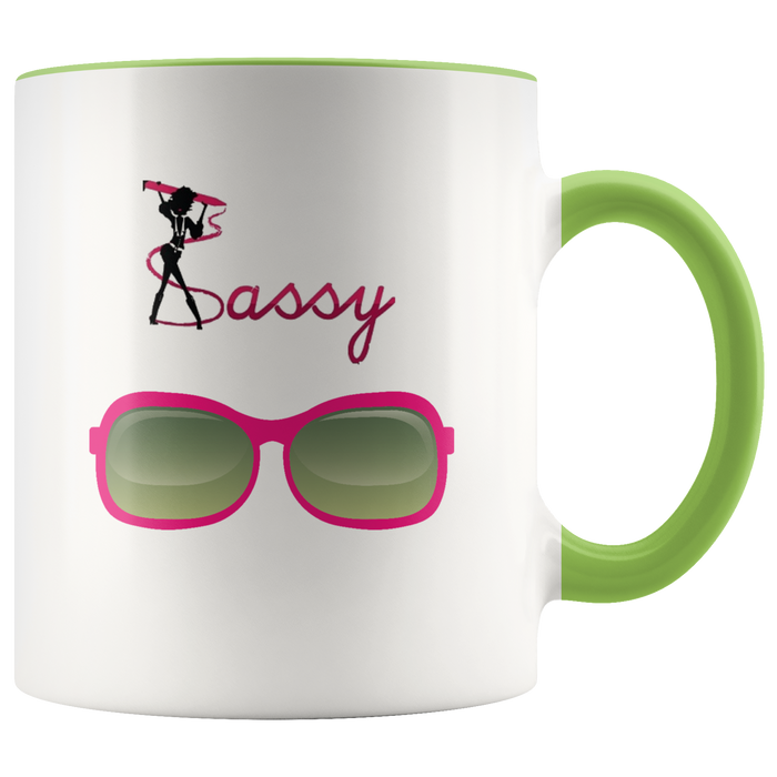 Sunglasses Mug Ceramic Accent Mug - Green | Shop Sassy Chick