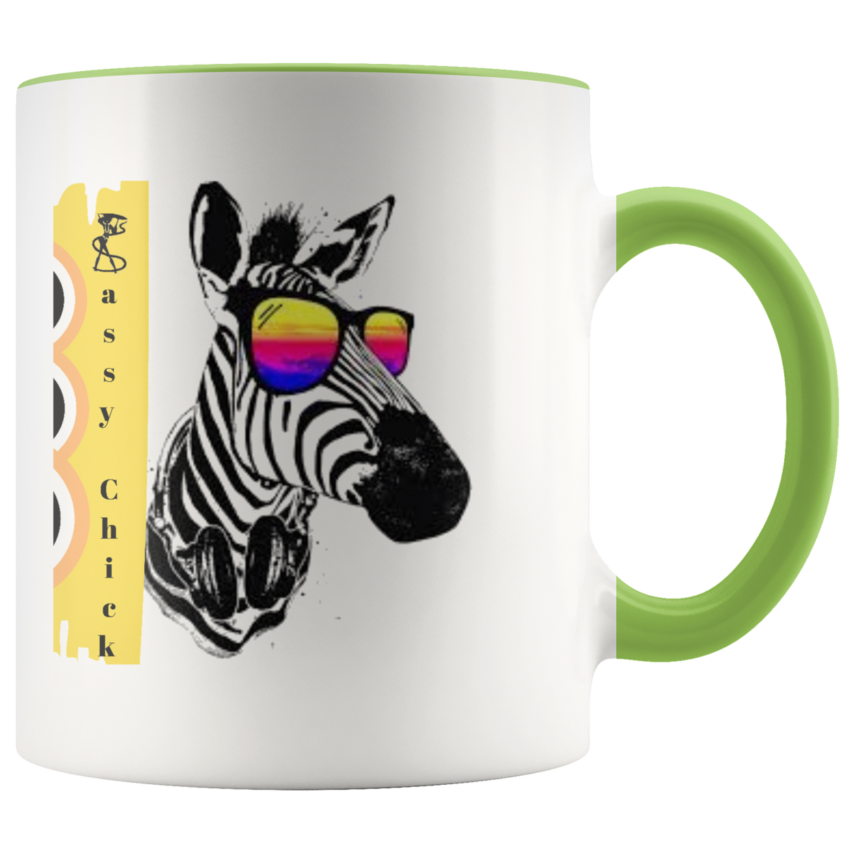Mug Zebra Ceramic Accent Mug - Green | Shop Sassy Chick