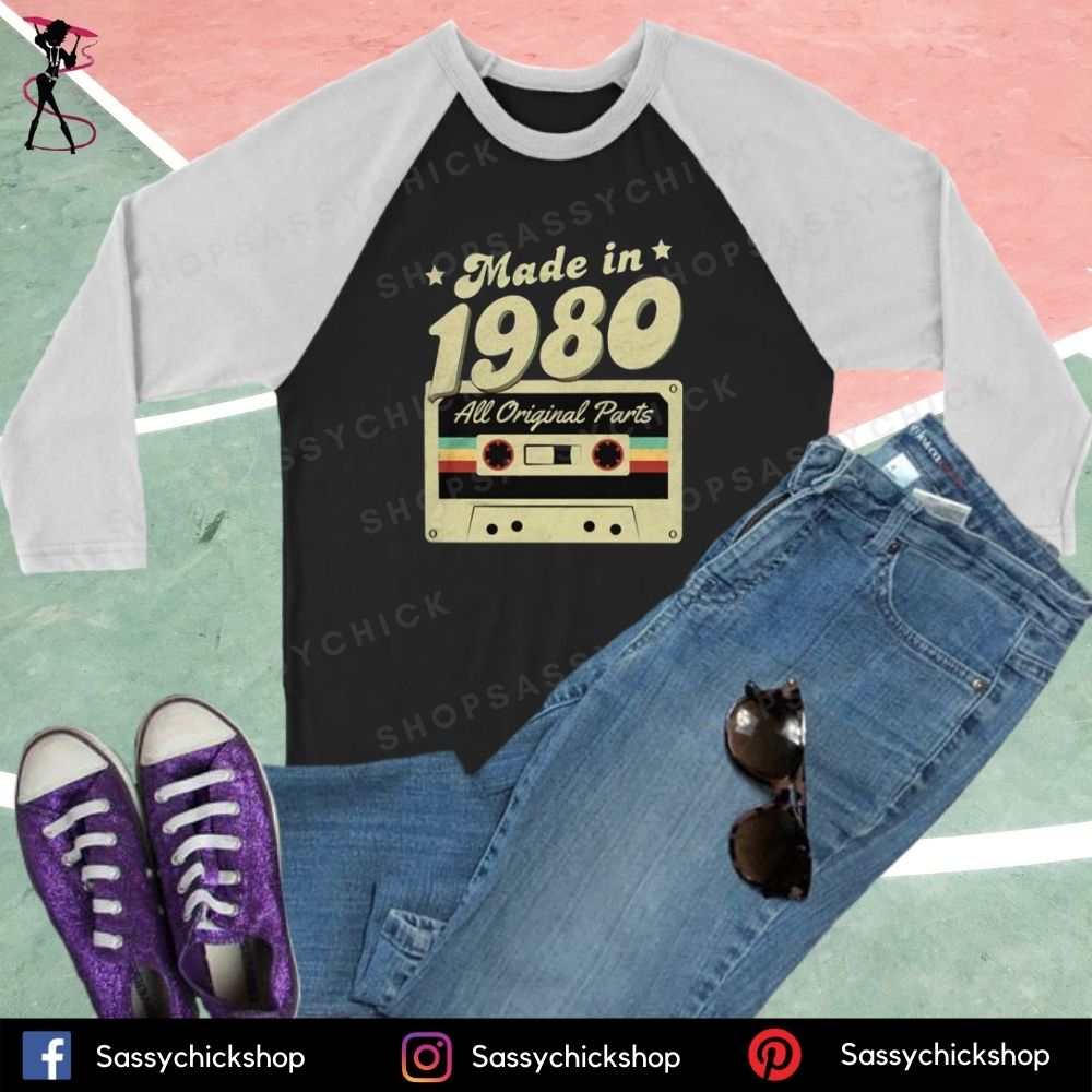 Made in 1980 Long Sleeves - Shop Sassy Chick 