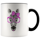 Zebra mug Ceramic White Coffee Mug - Black | Shop Sassy Chick