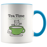 Mug Tea Ceramic Accent Mug - Blue | Shop Sassy Chick