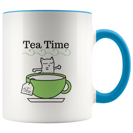 Mug Tea Ceramic Accent Mug - Blue | Shop Sassy Chick