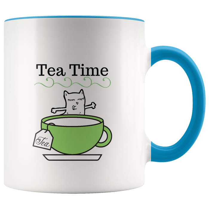 Mug Tea Ceramic Accent Mug - Blue | Shop Sassy Chick