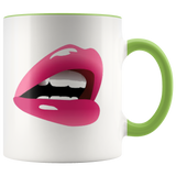 Mug Sassy Mouth Ceramic Accent Mug - Green | Shop Sassy Chick