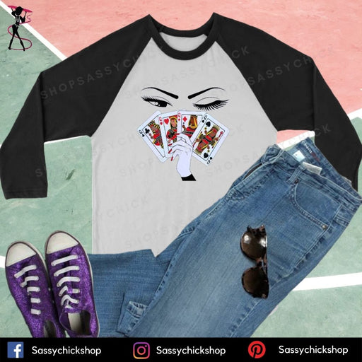 Card Girl Long Sleeves - Shop Sassy Chick 