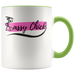 Ceramic White Sassy Chick Mug - Green | Shop Sassy Chick