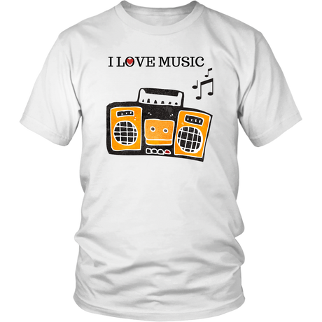 I Love Music T-Shirt - Shop Sassy Chick 