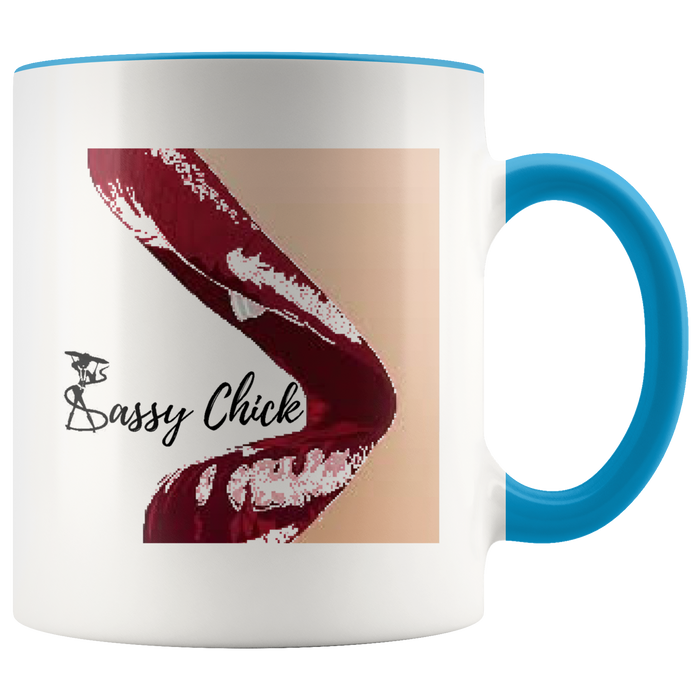 Sassy Chick Mug Ceramic Accent Mug - Blue | Shop Sassy Chick