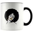 Afro Lady Cute Coffee Mug - Shop Sassy Chick 