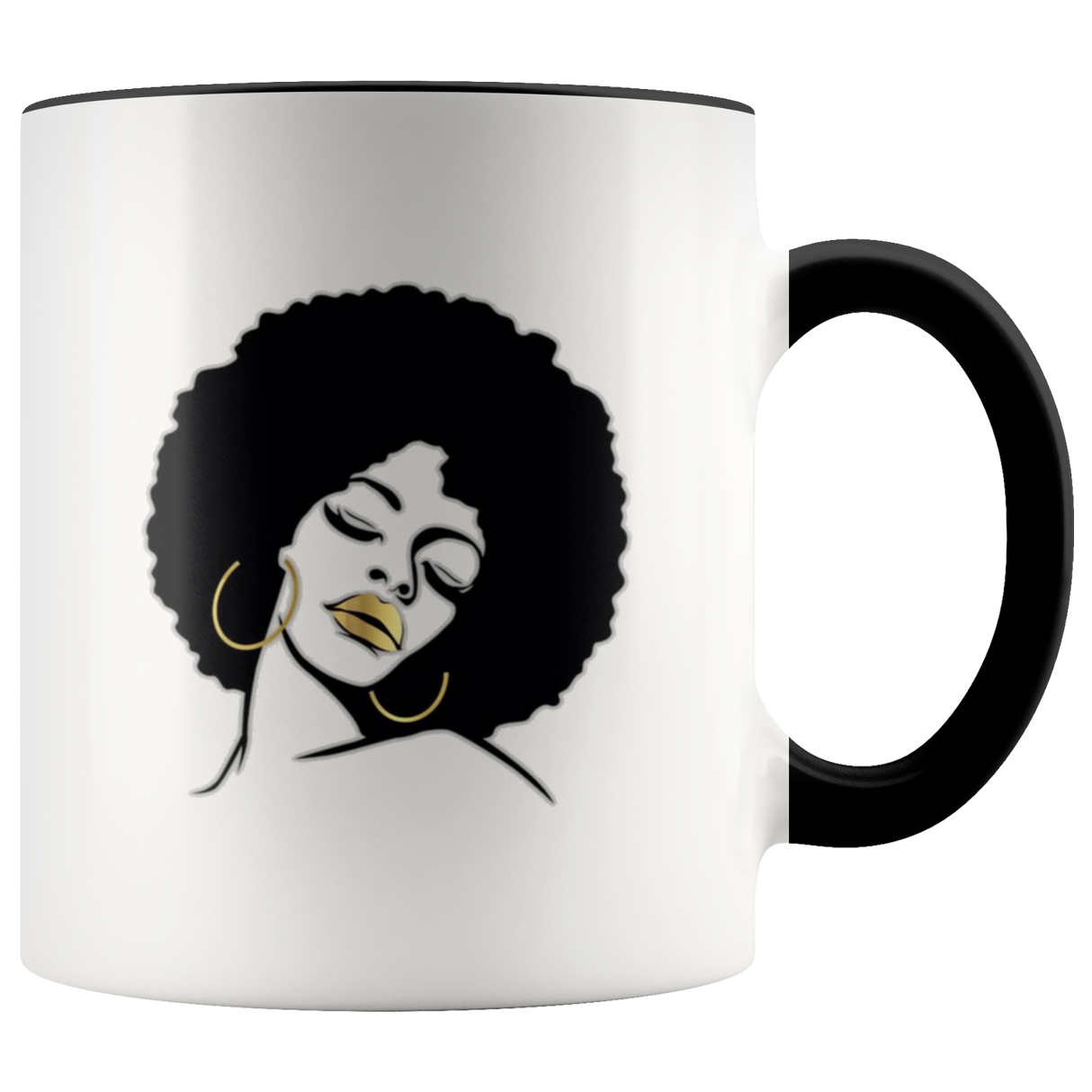 Afro Lady Cute Coffee Mug - Shop Sassy Chick 