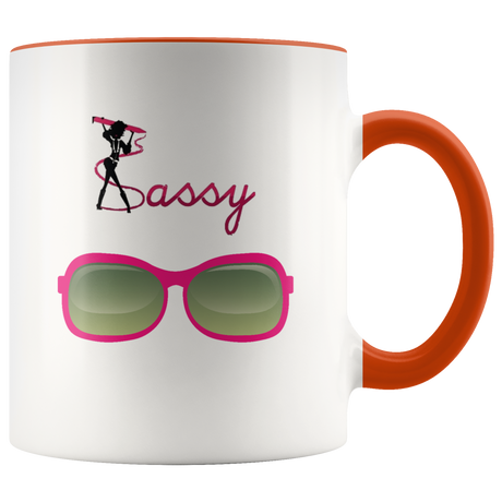 Sunglasses Mug Ceramic Accent Mug - Orange | Shop Sassy Chick