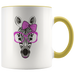 Zebra mug Ceramic White Coffee Mug - Yellow | Shop Sassy Chick
