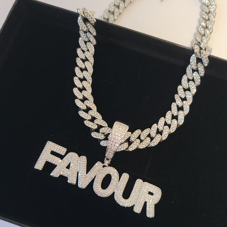 Gold Bling Custom Name Cuban Necklace