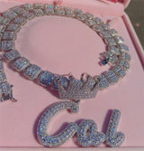 Cal pendant silver necklace 