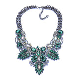 Emerald Bohemian Crystal Necklace