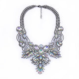 Silver Bohemian Crystal Necklace