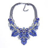 Blue Bohemian Crystal Necklace