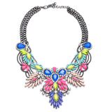 multicolor Bohemian Crystal Necklace