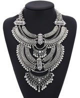 Silver Boho Chic Vintage Necklace