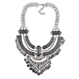 Silver Boho Chic Vintage Necklace