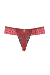 Ladies floral lace thong panty - Shop Sassy Chick 