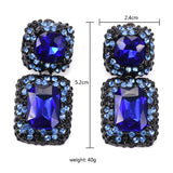 Size of earring Crystal Glass 