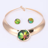 Mulit-color Crystal Jewelry Set