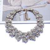 White Crystal Pearls Necklace