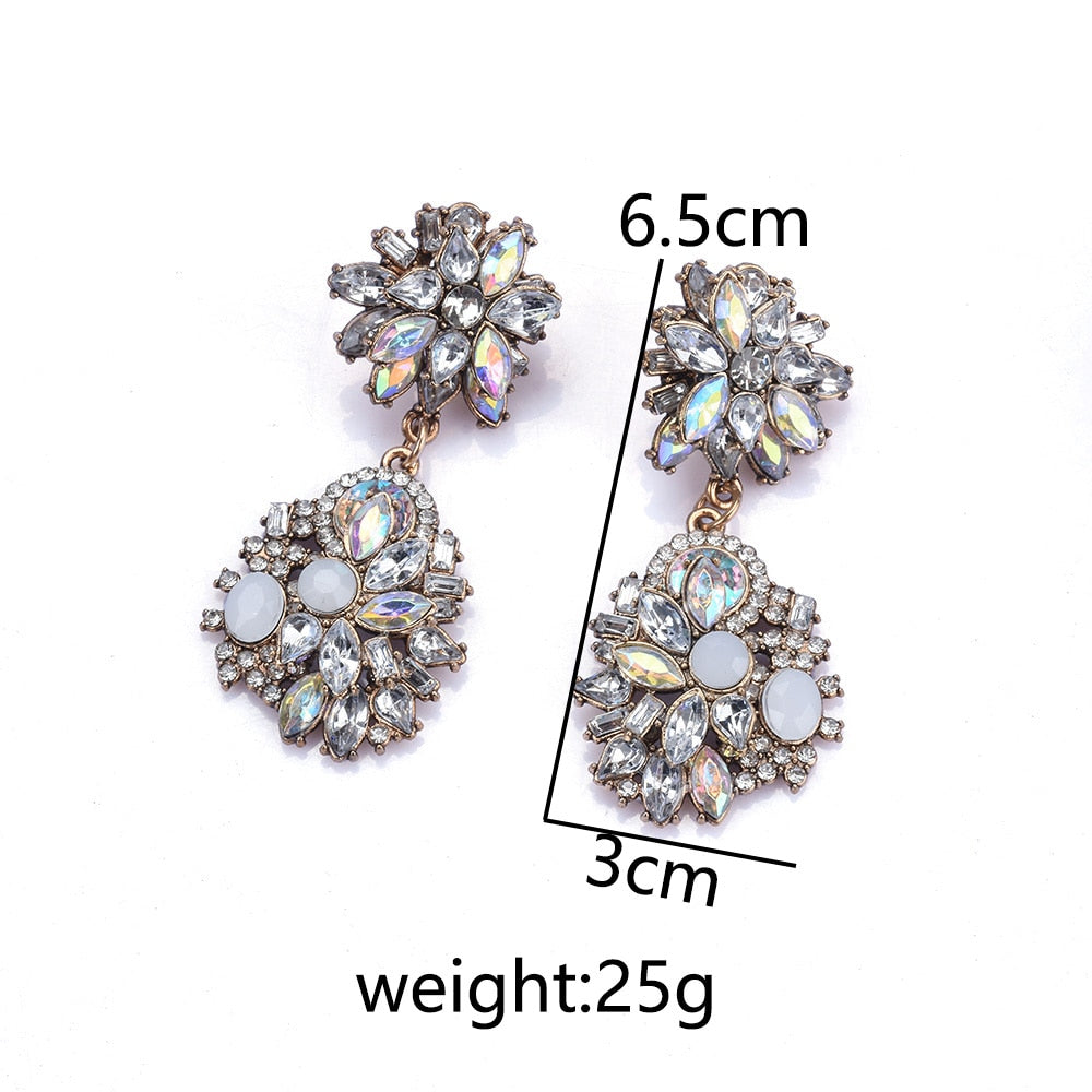 Size of Crystal Rhinestone Necklace