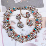 Multicolor Crystal Rhinestone Necklace