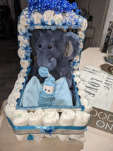 Custom Baby Boy Stroller Diaper Cake
