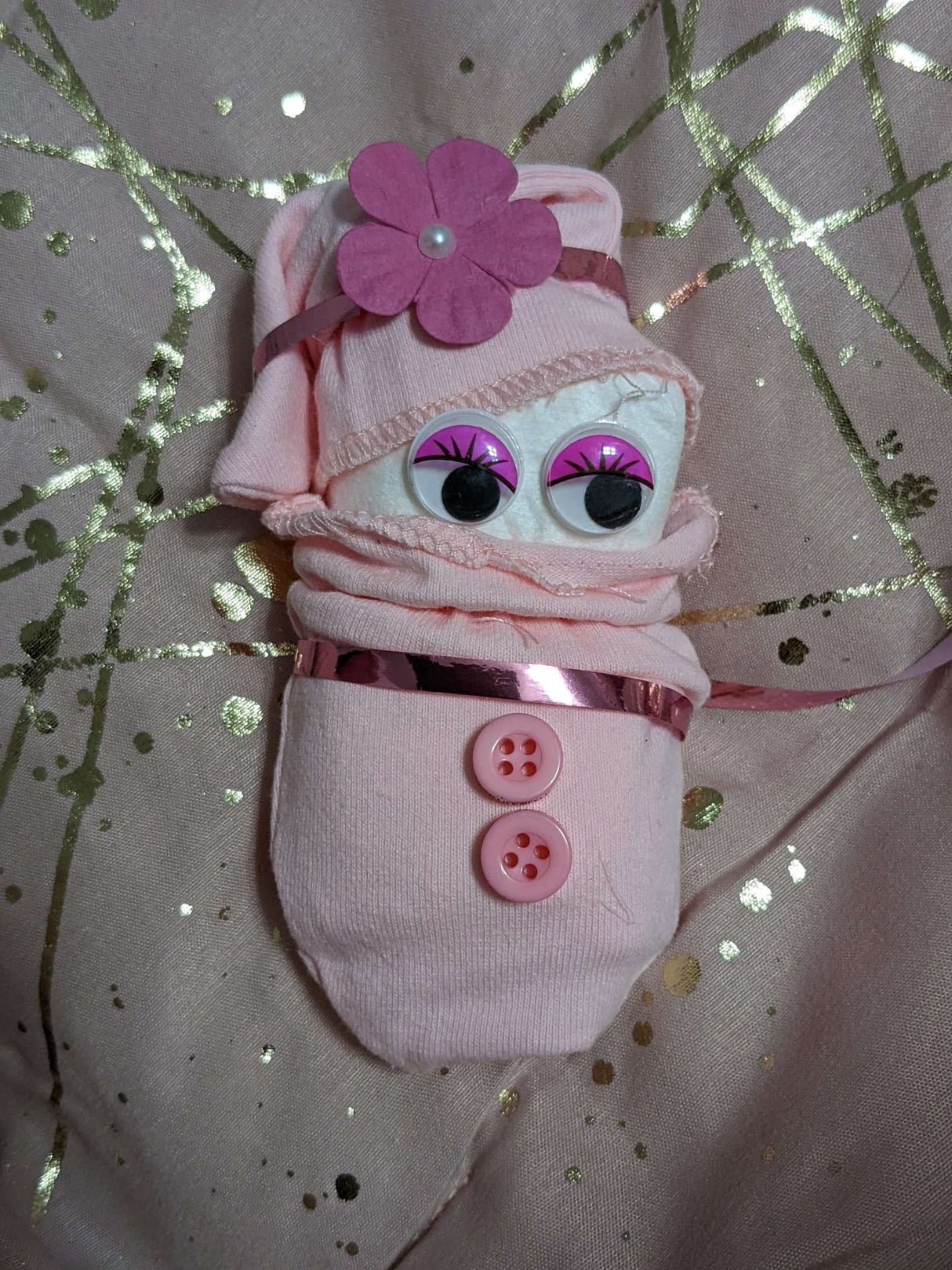 Baby Girl Stroller Diaper Cake