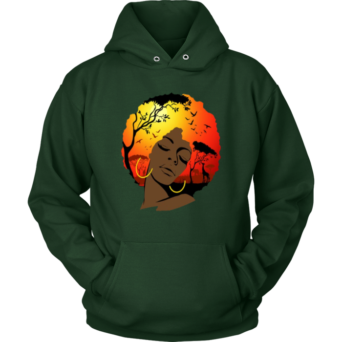Afro Lady Hoodies
