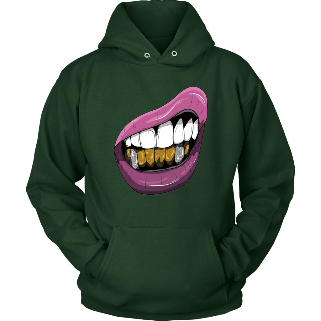 Purple Lips Hoodies