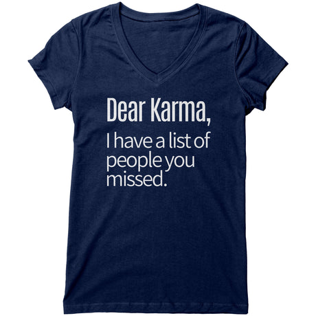"Dear Karma 2" V-neck Shirt