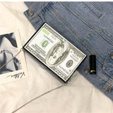 Dollar Pattern Clutch Bag 