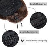 Details Drawstring Clip in Hair Bun Synthetic