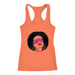 Sassy Afro Racerback Tank Top - Orange | Shop Sassy Chick