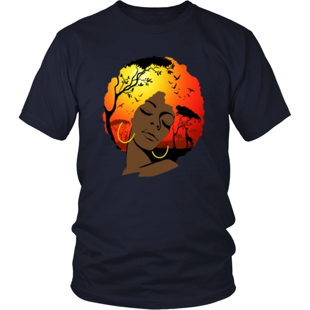 Afro Lady T-Shirt - Shop Sassy Chick 