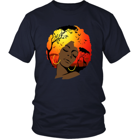 Afro Lady T-Shirt - Shop Sassy Chick 