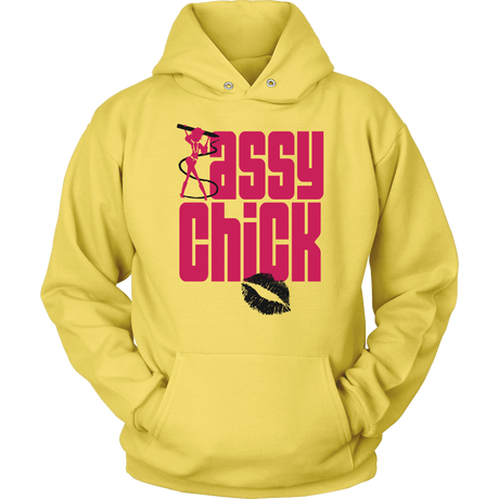 Sassy Chick Black Lip Hoodie