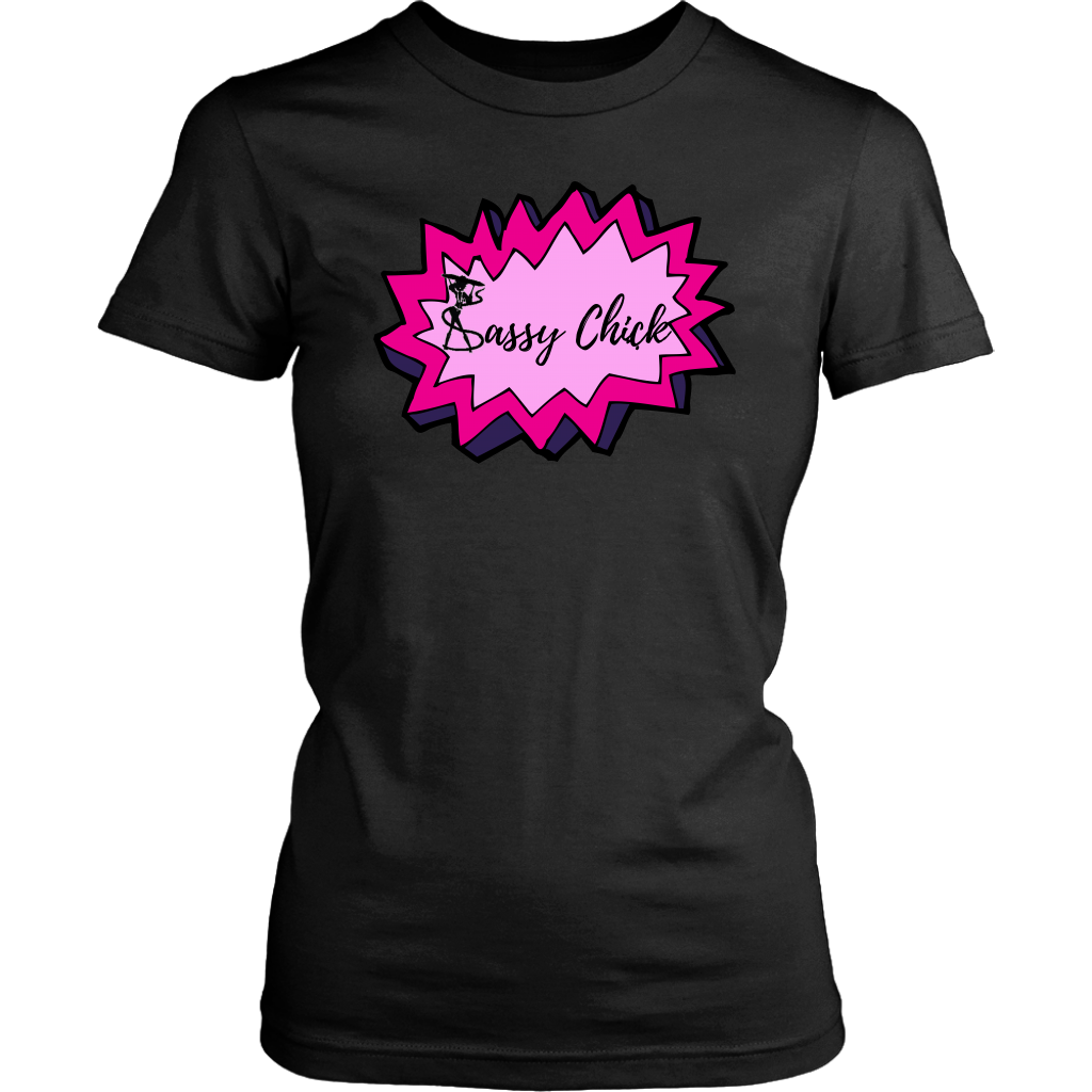 Sassy Power Women's Unisex T-Shirt - Black | Shop Sassy Chick