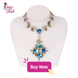 Geometric Fashion Crystal Necklace