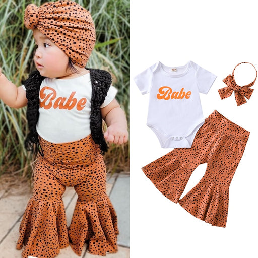 Baby Girl Leopard Romper Set