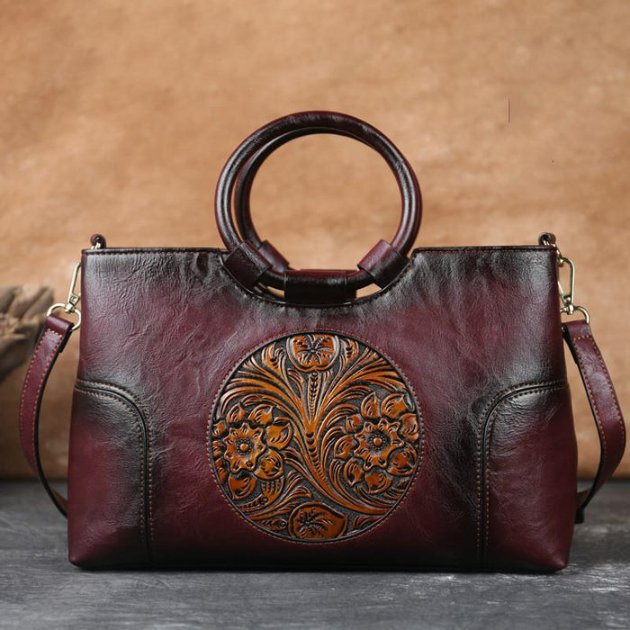 Retro High-Quality Leather Handbag