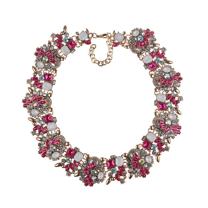 Boho Crystal Rhinestone Retro Necklace