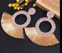 Rhinestone Boho Tassel Earrings