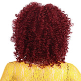 Red Ombre Afro Kinky Synthetic Wig