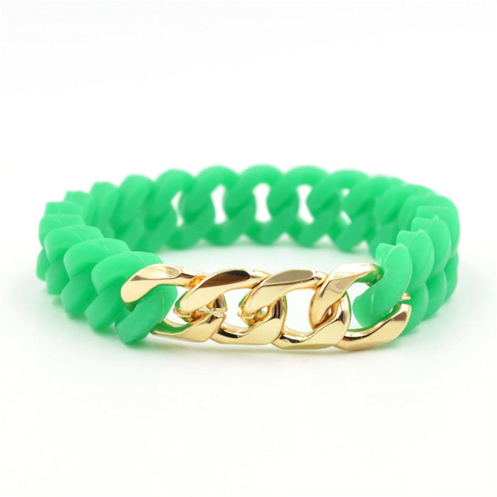 Silicone Twist Energy Chain Bracelet